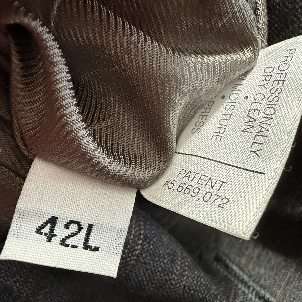 Daniel Cremieux Blazer 42L Loro Piana Fabric Charcoal Grey Pinstripe 3-Button